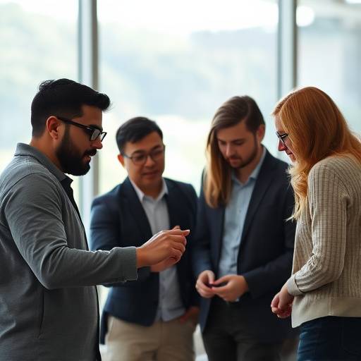 Team working together analyzing cursor movements on a website dashboard.